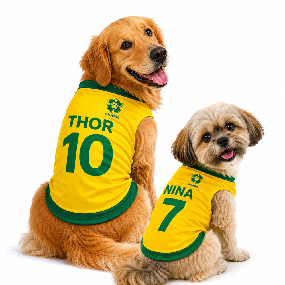 Camisa Pet Personalizada Nome e Número - Frete Grátis