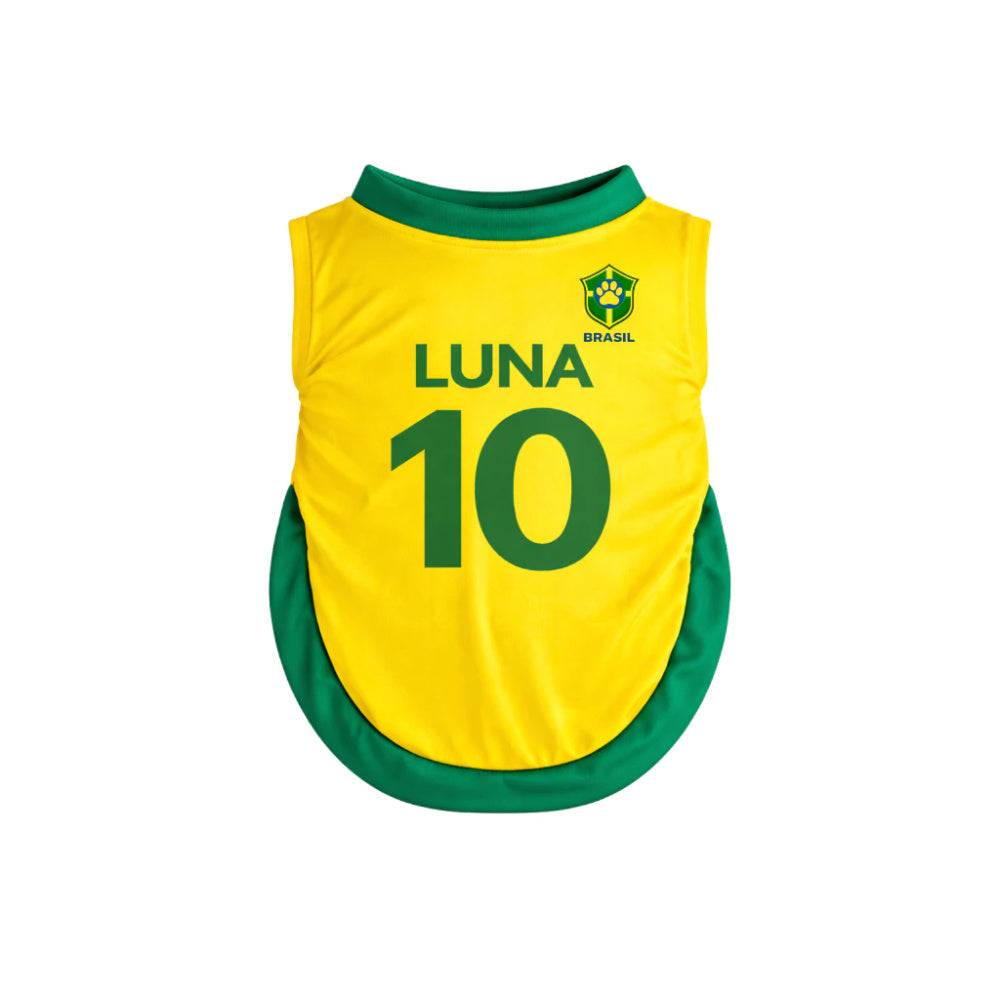 Camisa Pet Personalizada Nome e Número - Frete Grátis