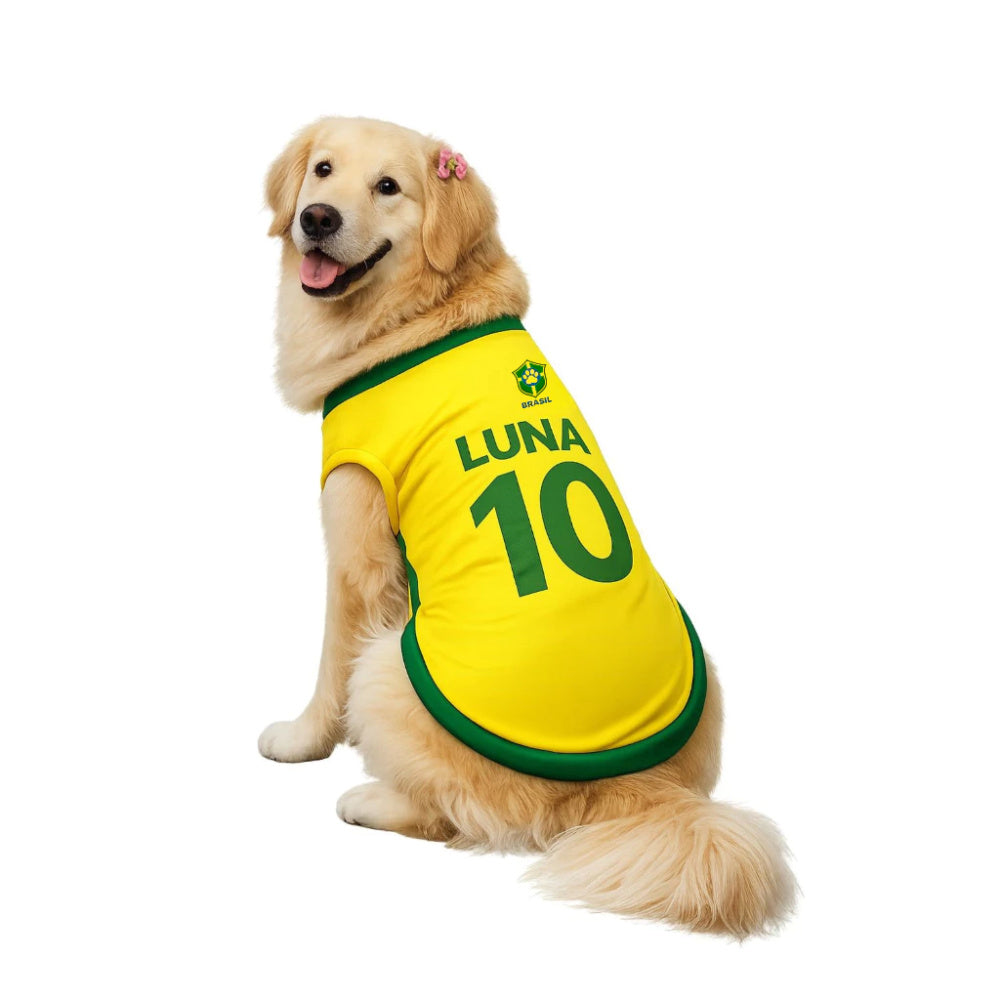 Camisa Pet Personalizada Nome e Número - Frete Grátis